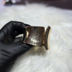 Alternative view of Bold Gold-Plated Chunky Statement Bangle – Classic Cuff