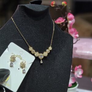 Alternative view of Emerald-Cut Clear Crystal Statement Ring & Earring Set