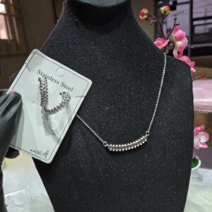 Silver Entwined Knot Jewelry Set